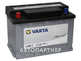 VARTA СТАНДАРТ 574 310 068  12В 6ст 74 а/ч пп **